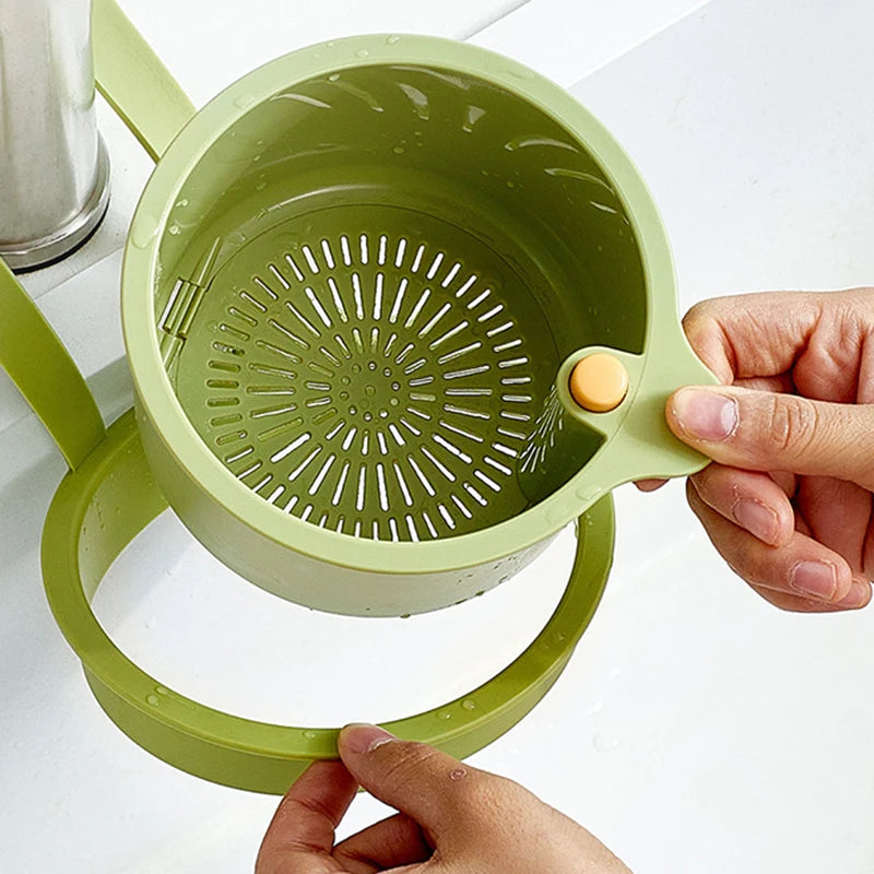 Kitchen Sink Filter Strainer Multifunctional Drain Basket Fruit Vegetable Drainer Rack Water Filter Kitchen Organizer Basket