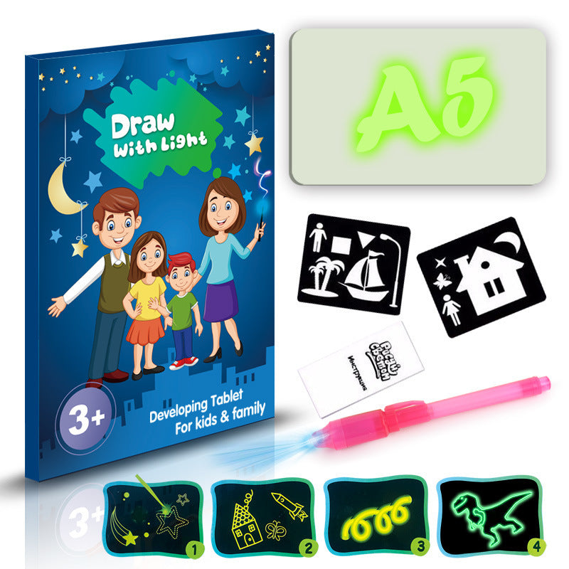 3D LED Drawing Pad with Light Effects – Creative Educational Toy for Kids