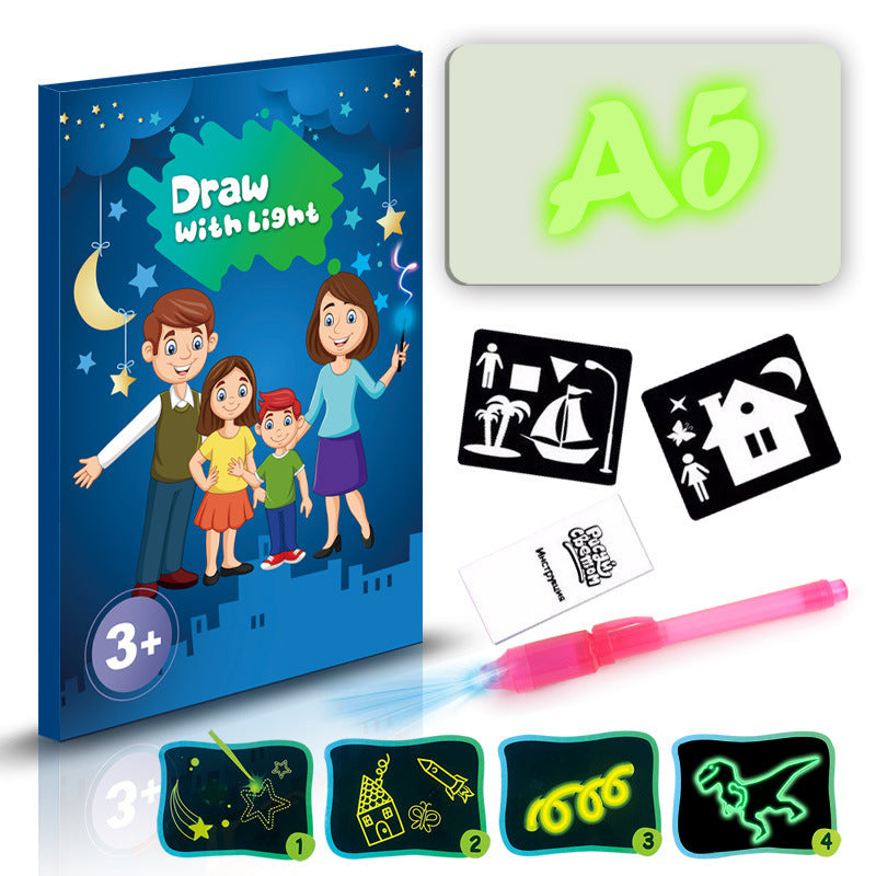 3D LED Drawing Pad with Light Effects – Creative Educational Toy for Kids