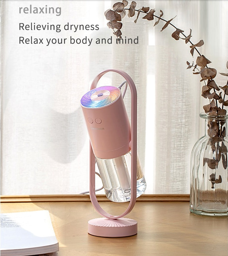 Magic Shadow USB Air Humidifier with LED Projection – Mini Ultrasonic Mist Maker for Home or Car
