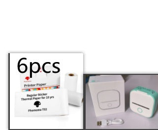 Mini Bluetooth Thermal Label Printer – Portable Sticker & Photo Printer for Home or Office