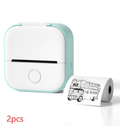 Mini Bluetooth Thermal Label Printer – Portable Sticker & Photo Printer for Home or Office