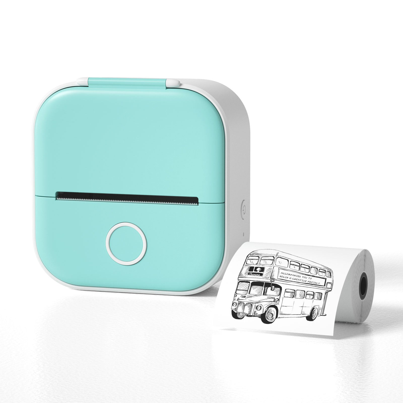 Mini Bluetooth Thermal Label Printer – Portable Sticker & Photo Printer for Home or Office