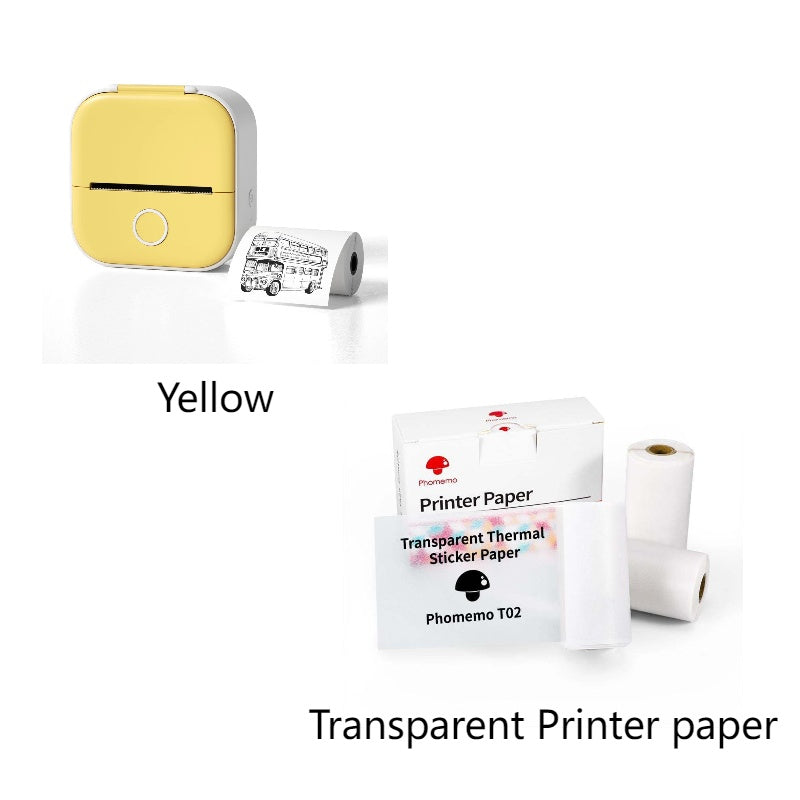 Mini Bluetooth Thermal Label Printer – Portable Sticker & Photo Printer for Home or Office
