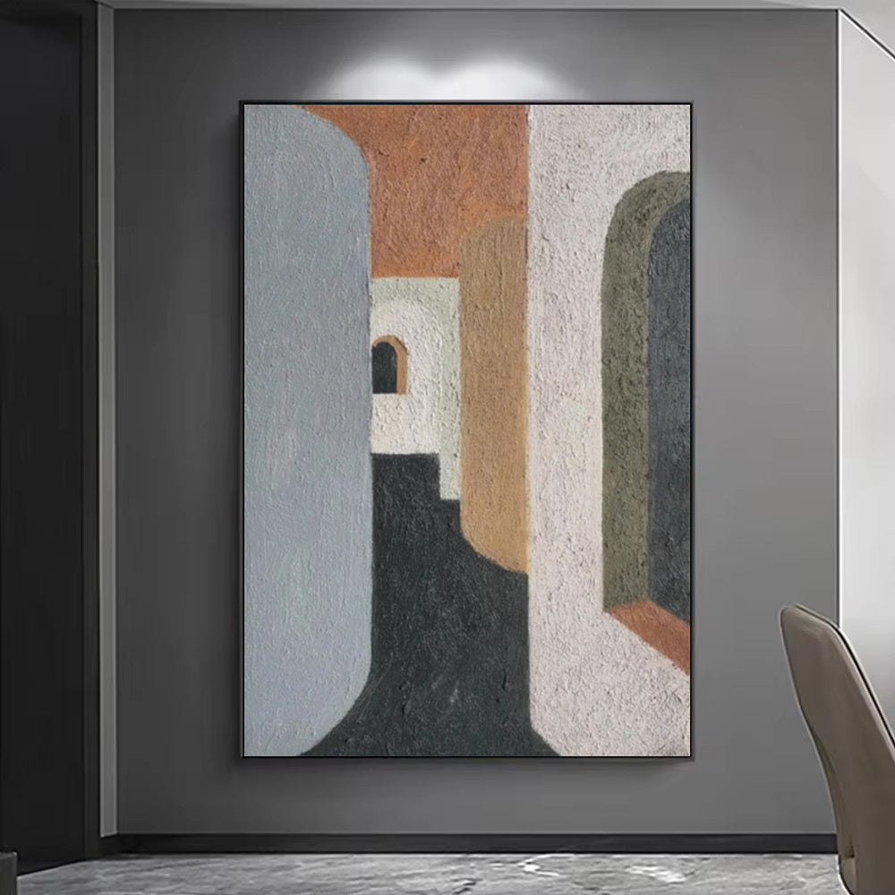 Handmade Oil Painting Canvas Wall Art Decoration Modern Texture Abstract For Home Living Room Decor Rolled Frameless Unstretched Painting