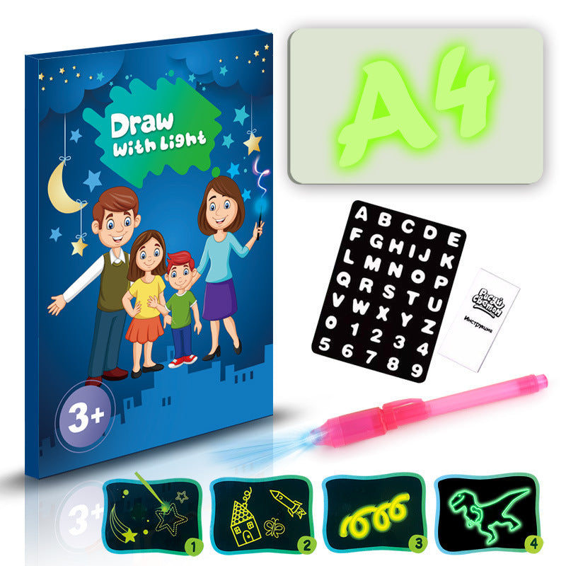 3D LED Drawing Pad with Light Effects – Creative Educational Toy for Kids