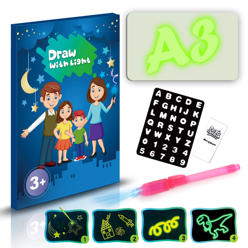 3D LED Drawing Pad with Light Effects – Creative Educational Toy for Kids