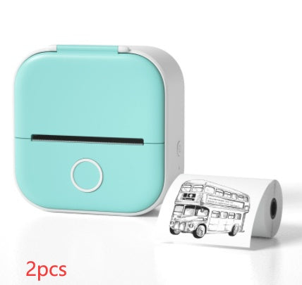Mini Bluetooth Thermal Label Printer – Portable Sticker & Photo Printer for Home or Office