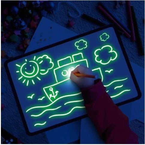 3D LED Drawing Pad with Light Effects – Creative Educational Toy for Kids