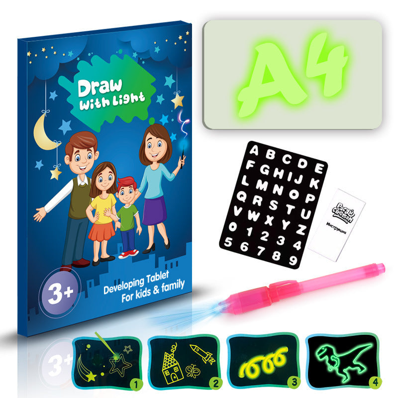3D LED Drawing Pad with Light Effects – Creative Educational Toy for Kids