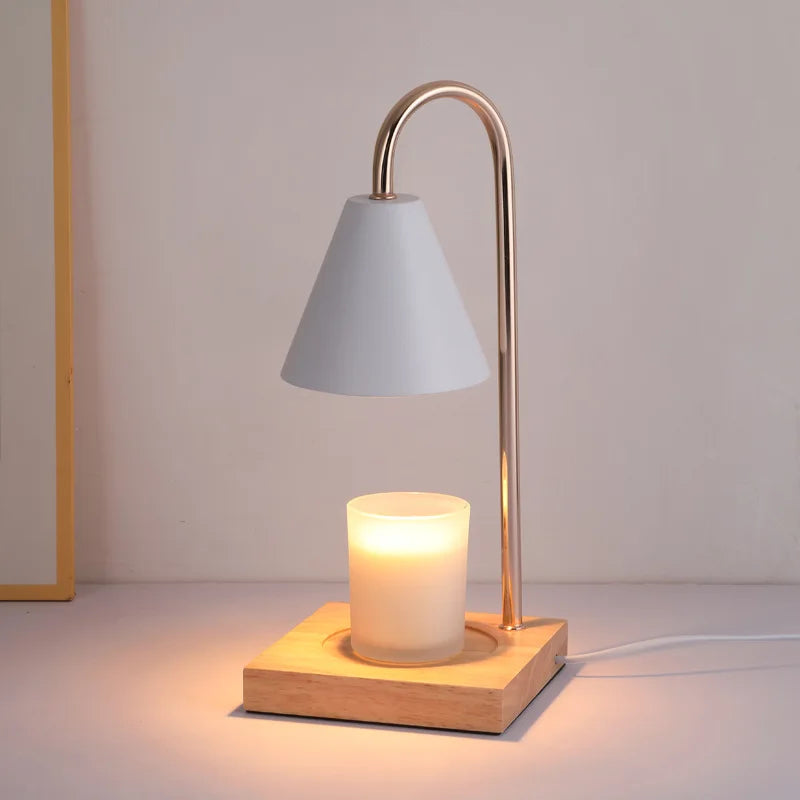 Candle Warmer Lamp with Timer Dimming Melting Wax Table Lamp Home Bedroom Decor Nightlight Creative Aromatherapy Desk Light Gift