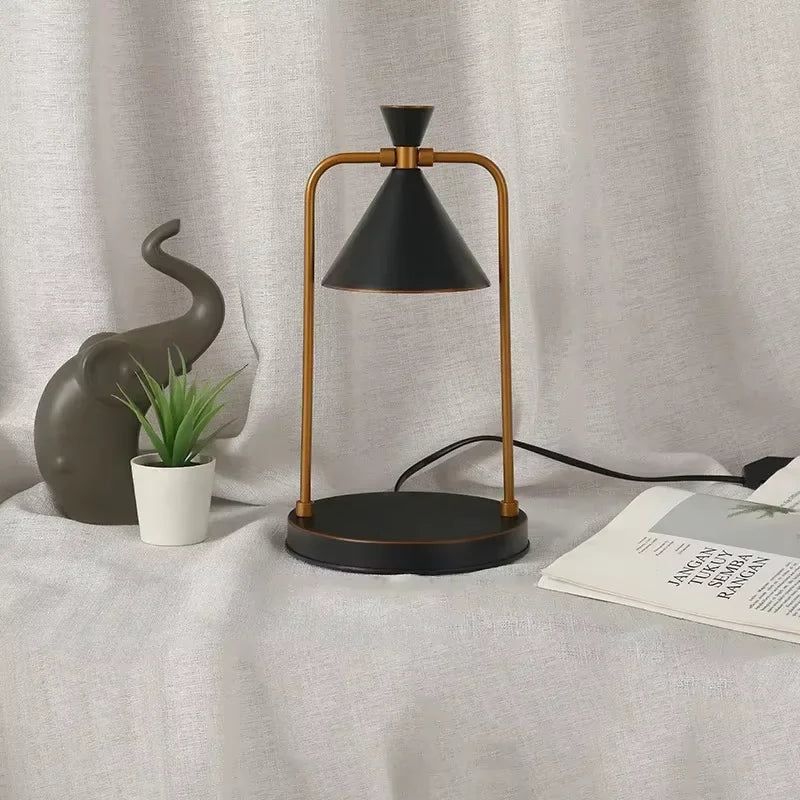 Candle Warmer Electric Wax Melt Lamp Dimmable Aromatherapy Table Lamp Candle Melting Diffuser Bedside Warmer Light