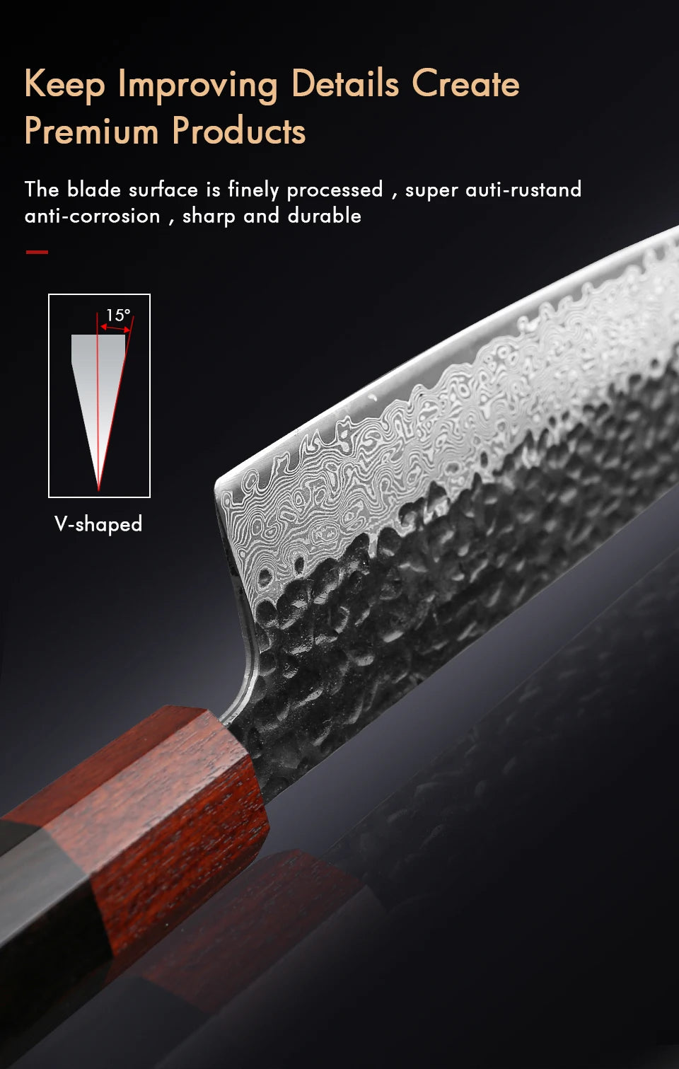 TURWHO 1-5PCS Kitchen Knives Set 67 Layers Damascus Steel VG10 Core Japanese Chef's Knife Kiritsuke Knife Kitchen Accessories