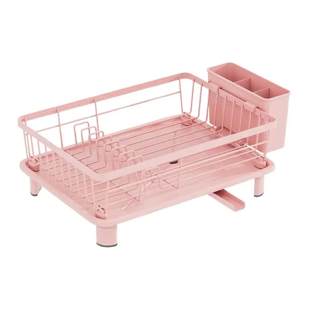 Kitchen Plate Storage Rack With Drainer For Countertop Utensils Plates Chopsticks Bowls Spoons Storage Dish Drying Rack F6h7