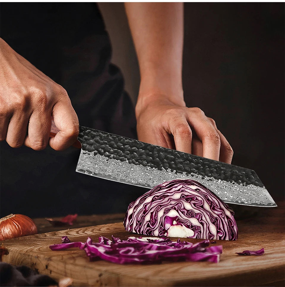 TURWHO 1-5PCS Kitchen Knives Set 67 Layers Damascus Steel VG10 Core Japanese Chef's Knife Kiritsuke Knife Kitchen Accessories