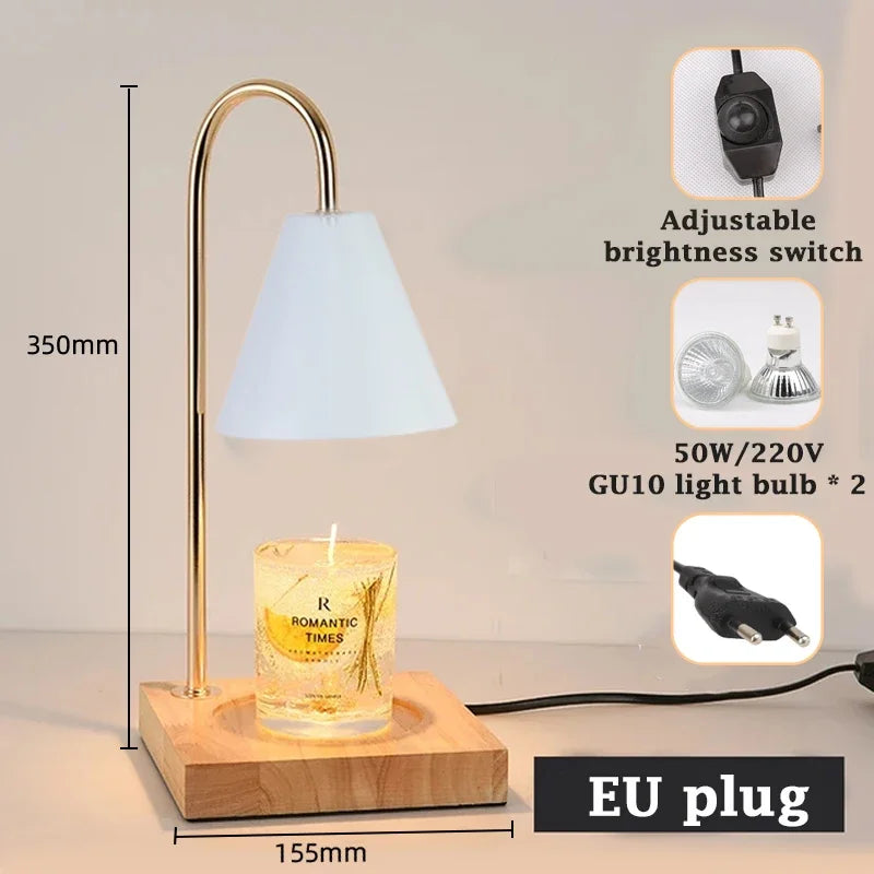 LED Candle Warmer Dimming Led Light Aromatherapy Table Lamps Timed Bedside Lamp For Bedroom Home Decor Desk Lighting