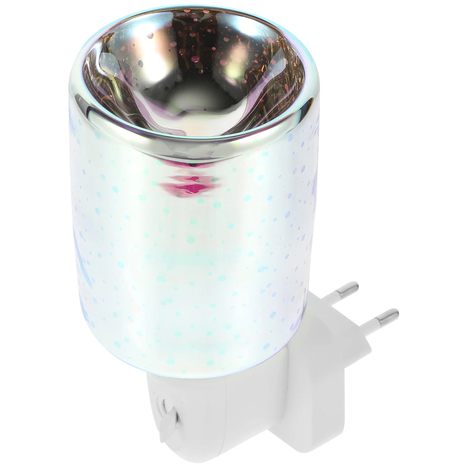 1Pcs Smokeless Warmer 3D Glass Electric Fragrance Lamp Wax Burner Aromatherapy Night Light for Home Office Spa Yoga