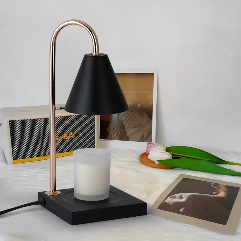 Candle Warmer Lamp with Timer Dimming Melting Wax Table Lamp Home Bedroom Decor Nightlight Creative Aromatherapy Desk Light Gift