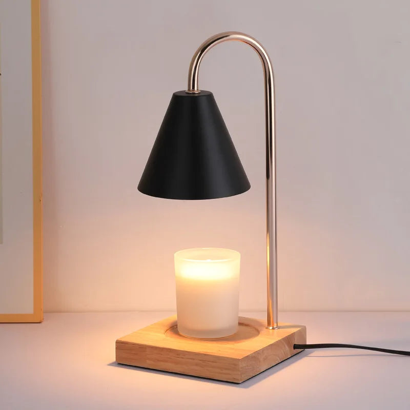 Candle Warmer Lamp with Timer Dimming Melting Wax Table Lamp Home Bedroom Decor Nightlight Creative Aromatherapy Desk Light Gift