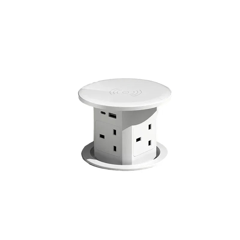 US UK AU Plug power Kitchen Table Electrical Socket Pop Up Desktop Sockets Power Charge USB Aluminum Shelf ,Hidden,Built-in