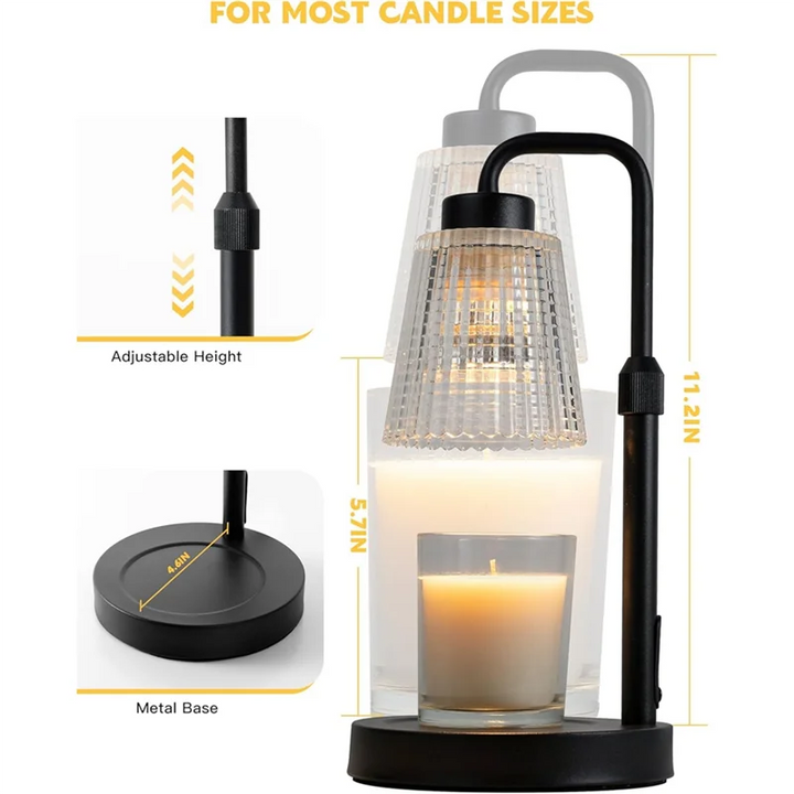 HLZS-Candle Warmer Lamp Dimmable With Timer-Birthday Gift For Women Mom, House Warming Decor EU Plug