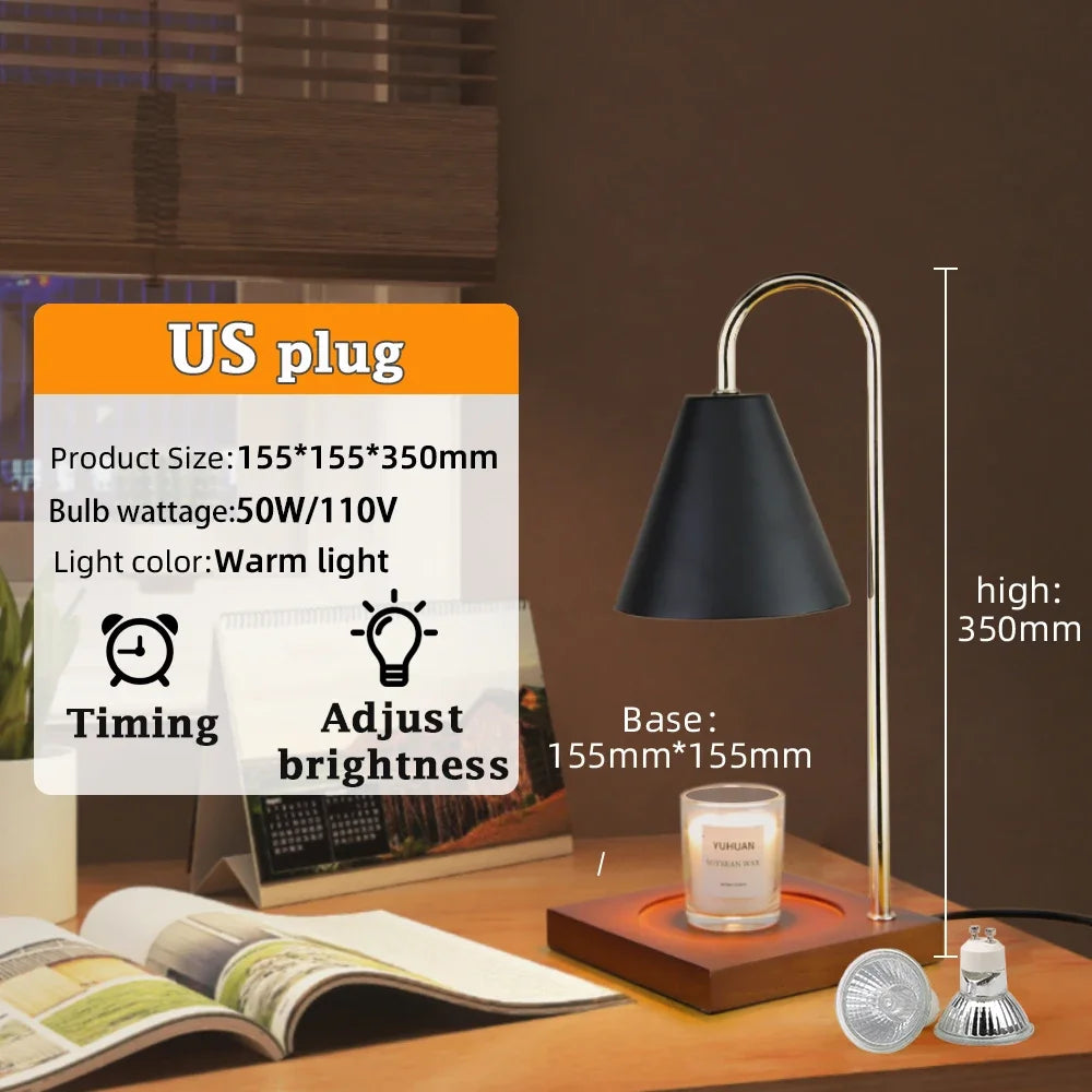 LED Candle Warmer Dimming Led Light Aromatherapy Table Lamps Timed Bedside Lamp For Bedroom Home Decor Desk Lighting