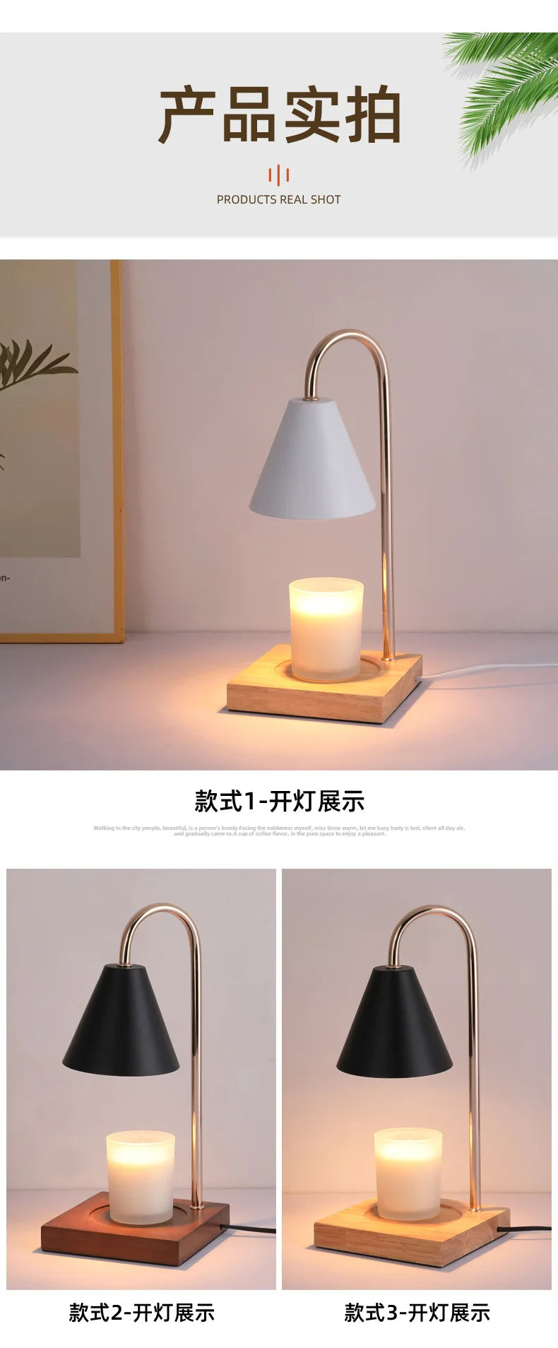 Candle Warmer Lamp with Timer Dimming Melting Wax Table Lamp Home Bedroom Decor Nightlight Creative Aromatherapy Desk Light Gift
