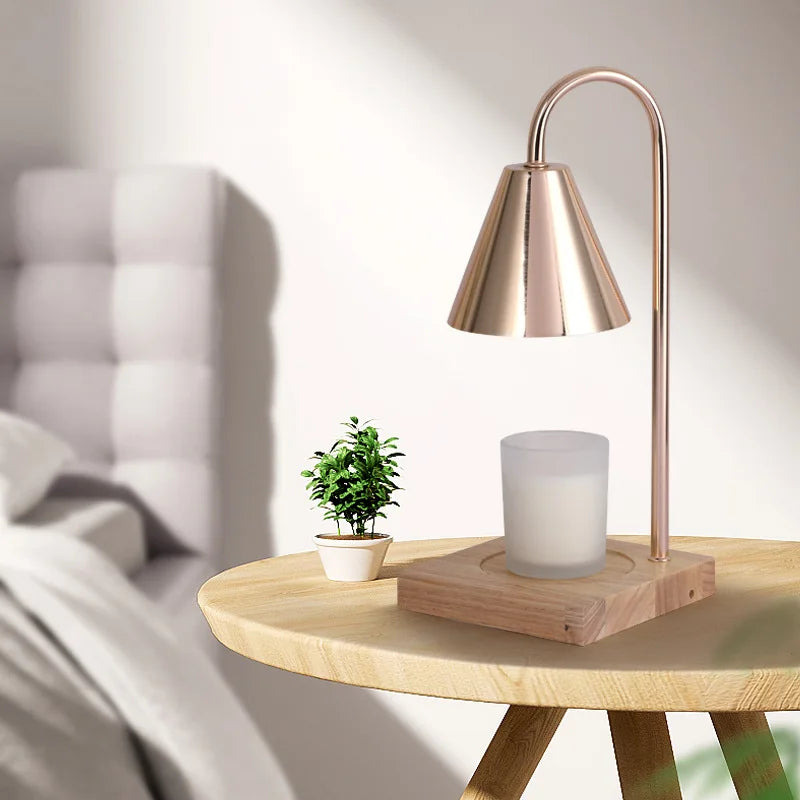 Candle Warmer Lamp with Timer Dimming Melting Wax Table Lamp Home Bedroom Decor Nightlight Creative Aromatherapy Desk Light Gift