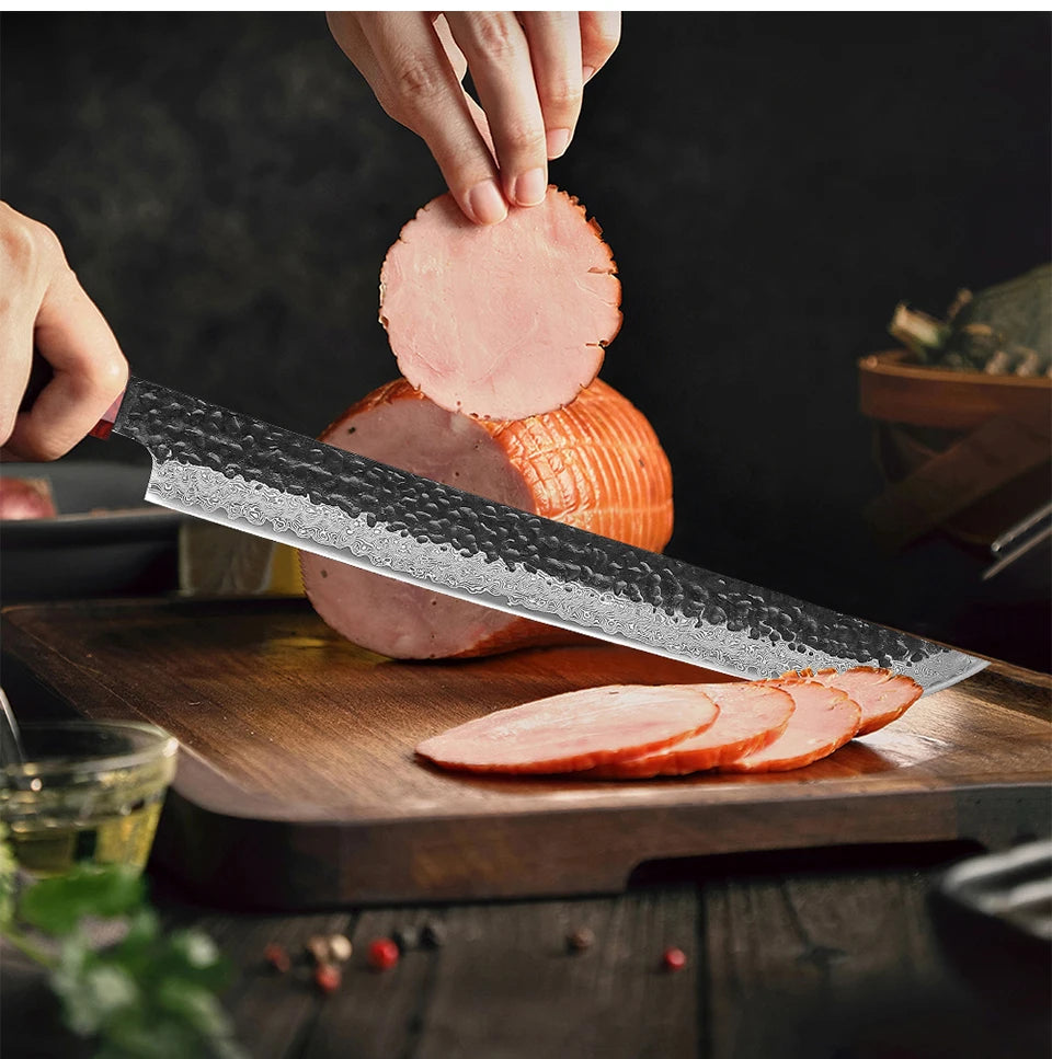 TURWHO 1-5PCS Kitchen Knives Set 67 Layers Damascus Steel VG10 Core Japanese Chef's Knife Kiritsuke Knife Kitchen Accessories