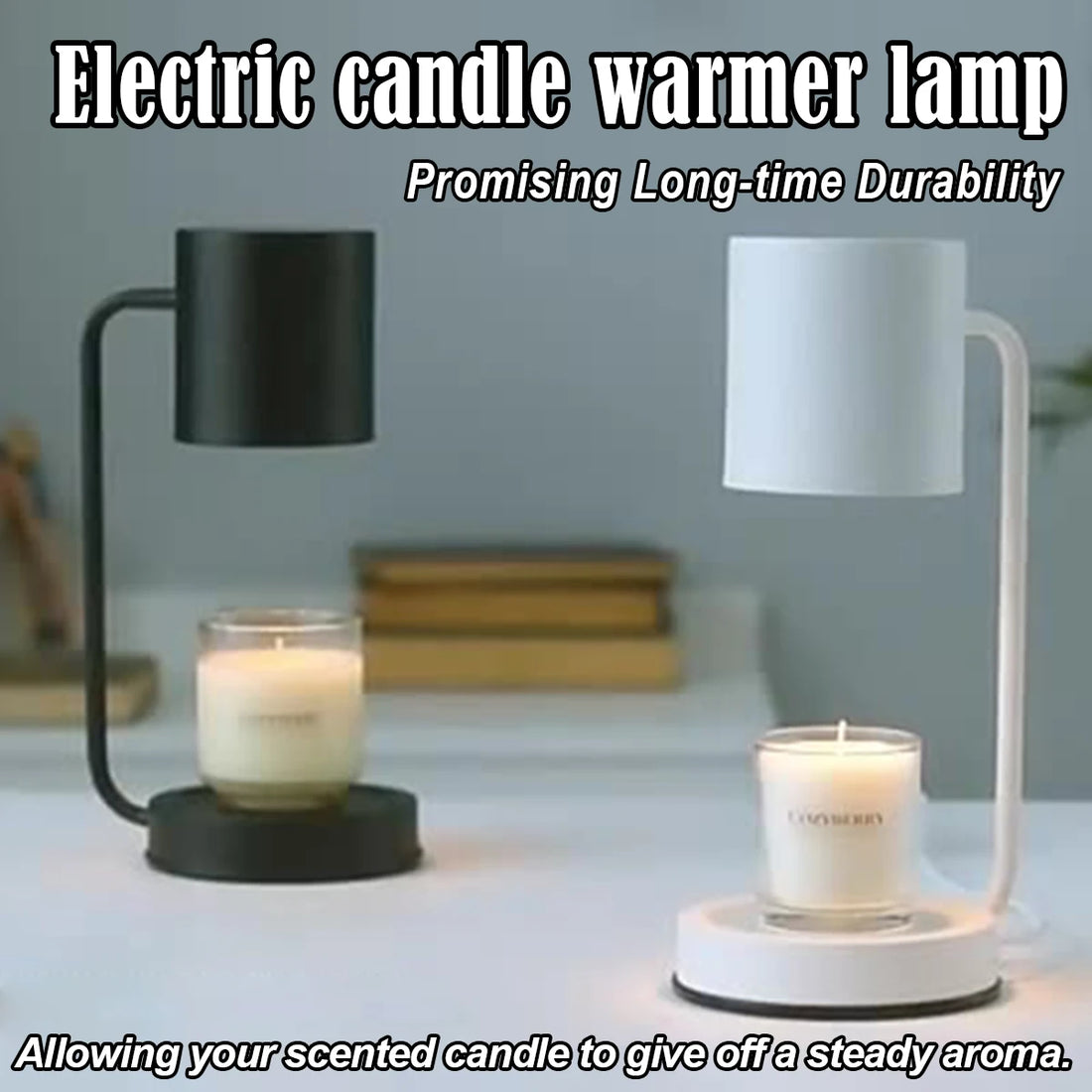 Modern Candle Warmer Table Light Metal Wax Burner Dimmable Candle Table Lamp Desk Lamp for Bedroom Living Room Atmosphere light