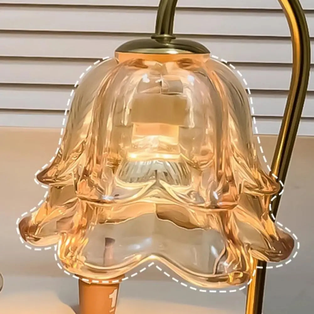 Candle Warmer Lamp with Timer&Adjustable Brightness- Wooden Base Wax Melter for Home, Office, Aromatherapy & Decorative Lighting