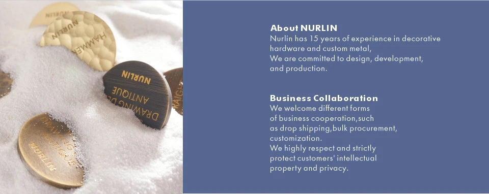 Nurlin French Luxury Solid Brass Kitchen Cabinet Furniture Drawer Cabinet Door Handle Round Knobs T-Bar Wardrobe Pull