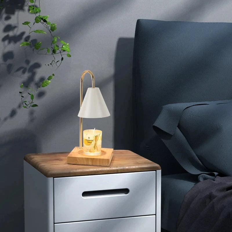 Candle Warmer Lamp with Timer Dimming Melting Wax Table Lamp Home Bedroom Decor Nightlight Creative Aromatherapy Desk Light Gift