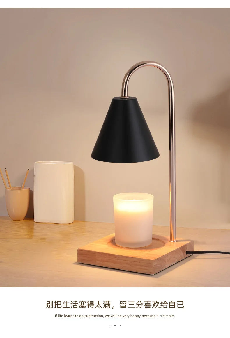 Candle Warmer Lamp with Timer Dimming Melting Wax Table Lamp Home Bedroom Decor Nightlight Creative Aromatherapy Desk Light Gift