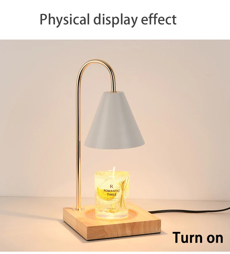 Candle Warmer Lamp with Timer Dimming Melting Wax Table Lamp Home Bedroom Decor Nightlight Creative Aromatherapy Desk Light Gift
