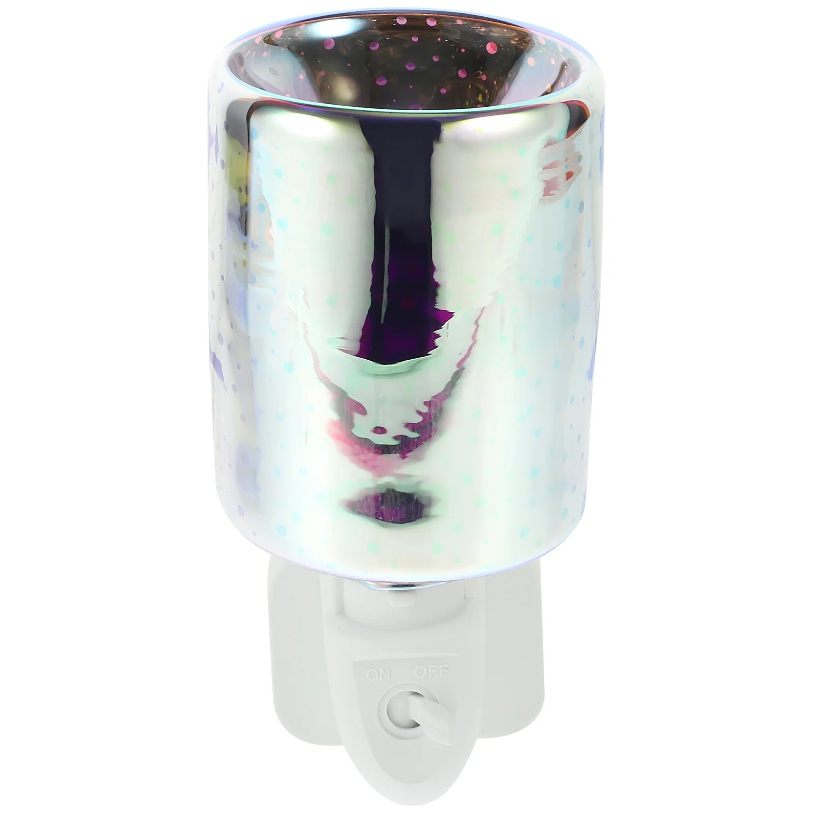 1Pcs Smokeless Warmer 3D Glass Electric Fragrance Lamp Wax Burner Aromatherapy Night Light for Home Office Spa Yoga