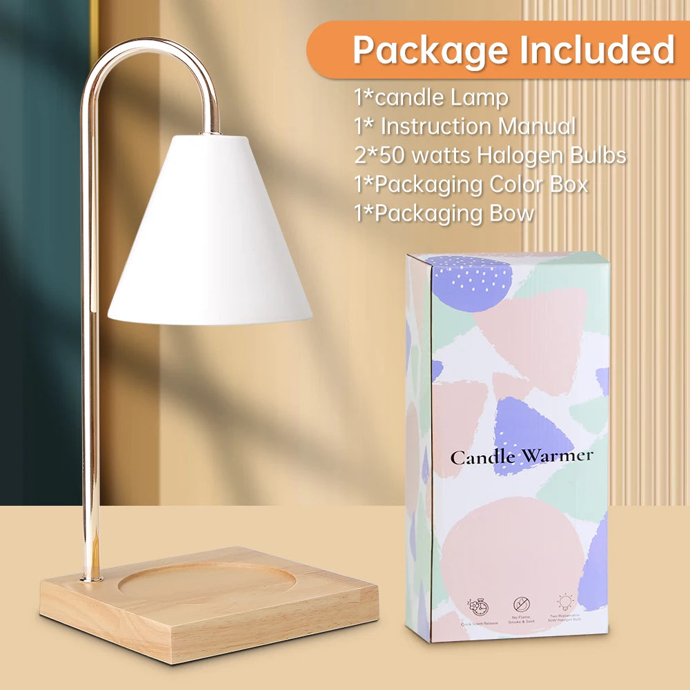 LED Candle Warmer Dimming Led Light Aromatherapy Table Lamps Timed Bedside Lamp For Bedroom Home Decor Desk Lighting