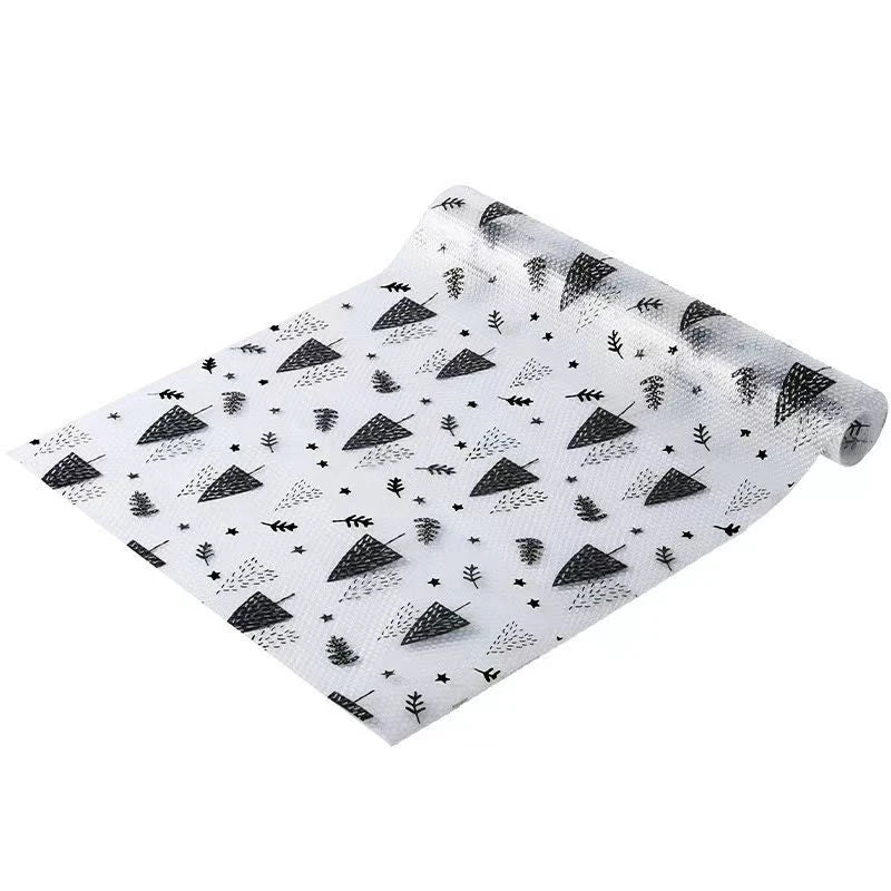 Kitchen Non-slip Shelf Drawer Liner Printed Cupboard Refrigerator Washable Oil-proof Mat Household Cabinet Placemat