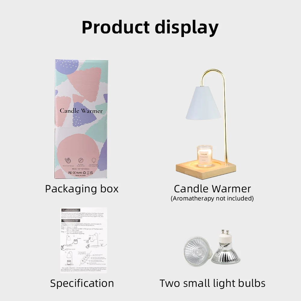 LED Candle Warmer Dimming Led Light Aromatherapy Table Lamps Timed Bedside Lamp For Bedroom Home Decor Desk Lighting