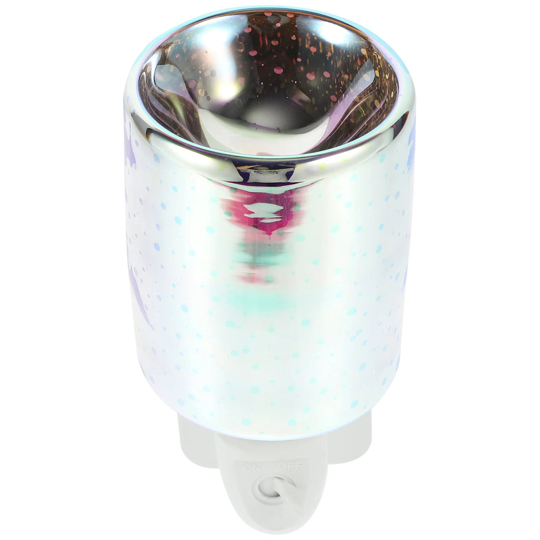 1Pcs Smokeless Warmer 3D Glass Electric Fragrance Lamp Wax Burner Aromatherapy Night Light for Home Office Spa Yoga