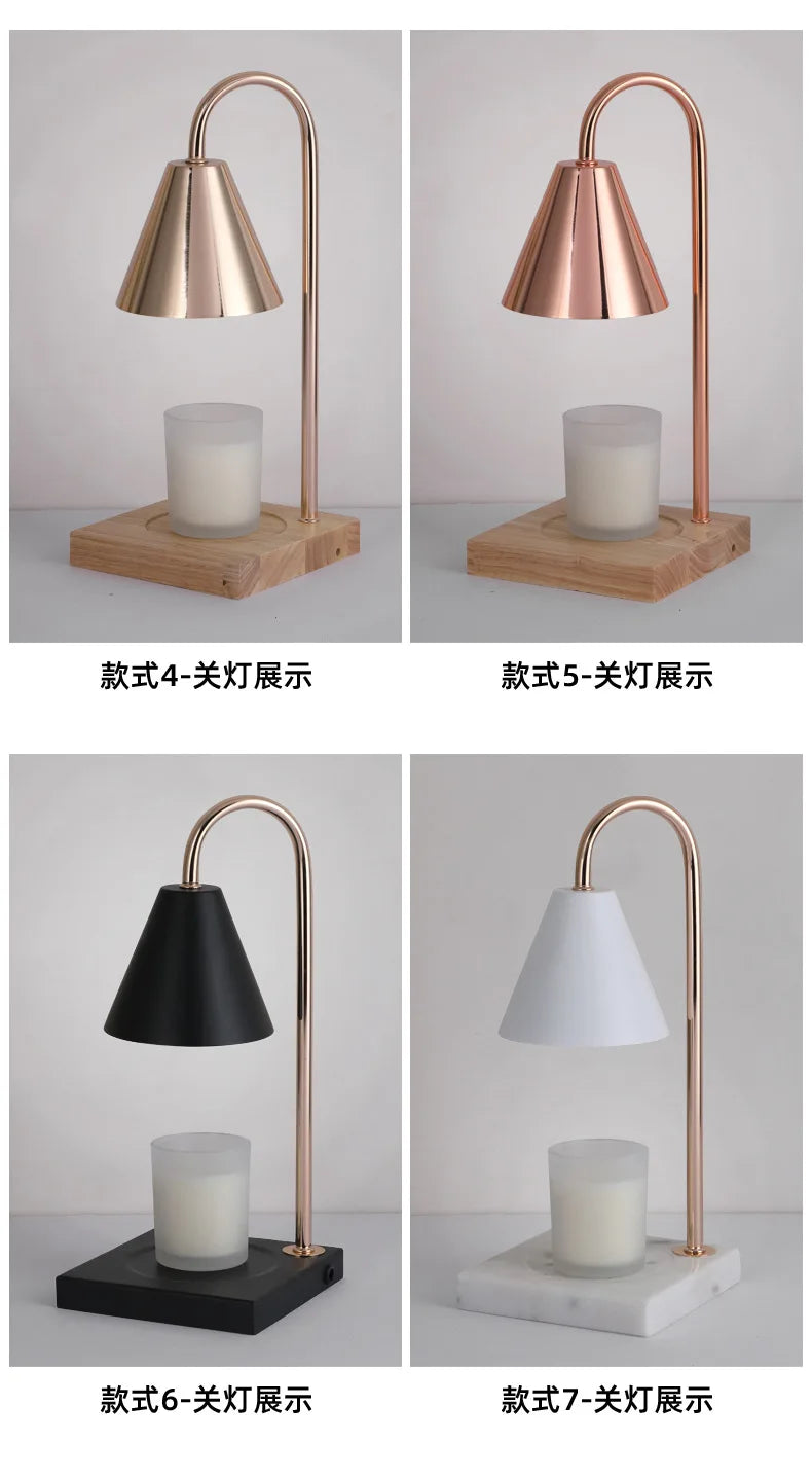 Candle Warmer Lamp with Timer Dimming Melting Wax Table Lamp Home Bedroom Decor Nightlight Creative Aromatherapy Desk Light Gift