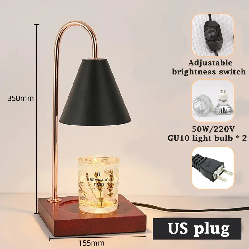 LED Candle Warmer Dimming Led Light Aromatherapy Table Lamps Timed Bedside Lamp For Bedroom Home Decor Desk Lighting