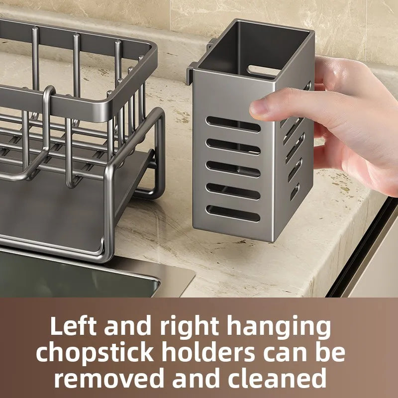 Kitchen Sink, Drain Rack, Sink, Rag, Sponge, Detergent Storage Rack, Multi-functional Tableware Storage Rack Kitchen