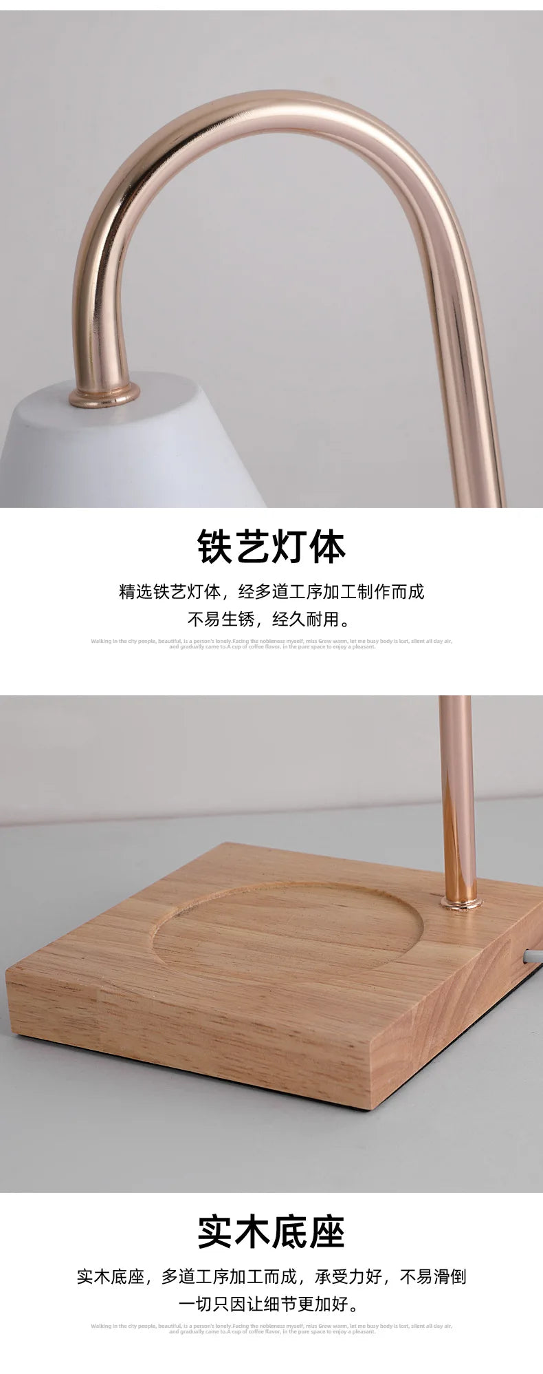 Candle Warmer Lamp with Timer Dimming Melting Wax Table Lamp Home Bedroom Decor Nightlight Creative Aromatherapy Desk Light Gift