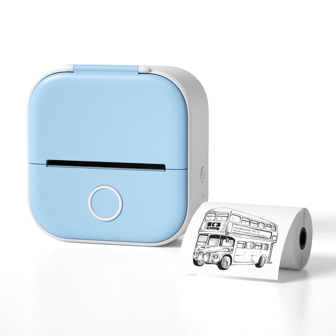 Mini Bluetooth Thermal Label Printer – Portable Sticker & Photo Printer for Home or Office