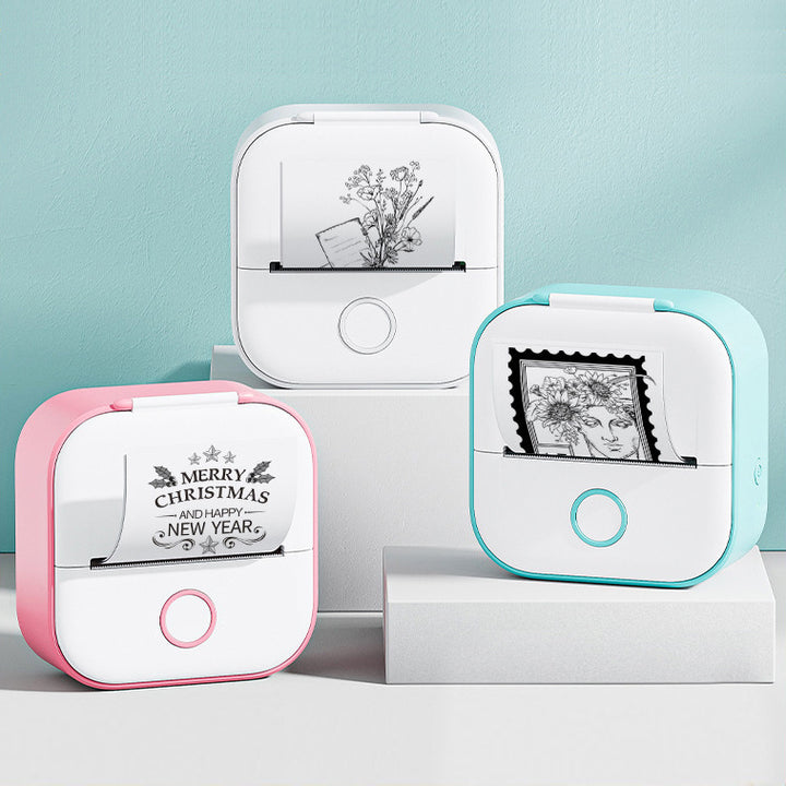 Mini Bluetooth Thermal Label Printer – Portable Sticker & Photo Printer for Home or Office