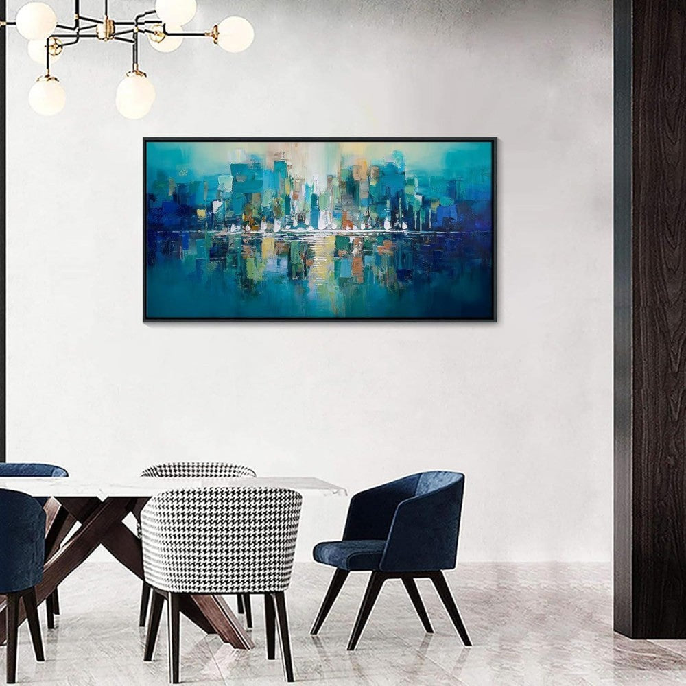 Bright Wall Art Picture Handmade Oil Painting Abstract Texture Canvas Poster Large Mural Decor Living Room Bedroom Porch Hotel