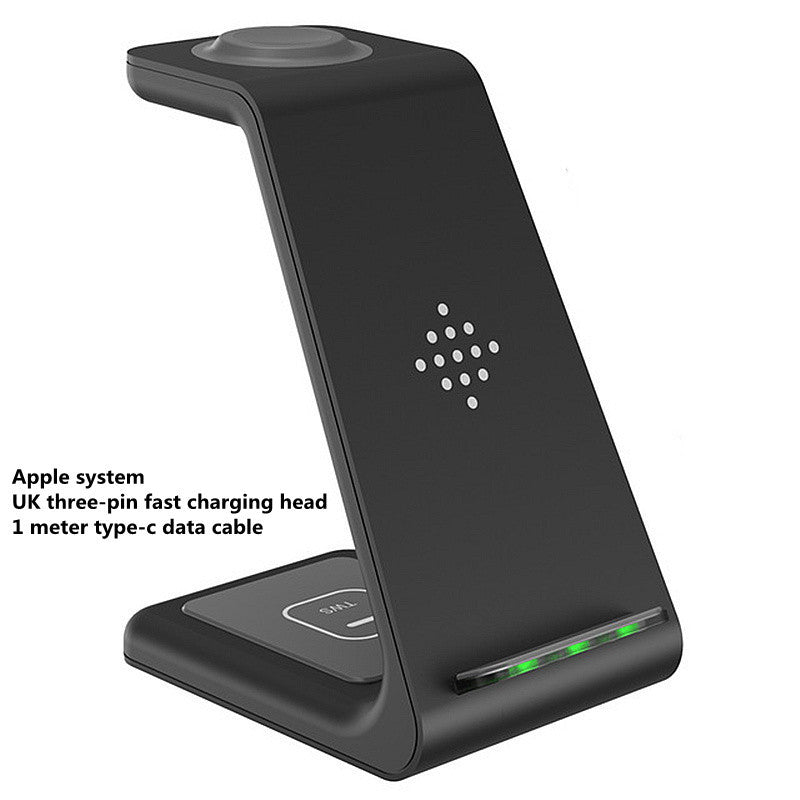 3-in-1 Wireless Charging Station – Fast Charger Dock for iPhone, Watch & AirPods