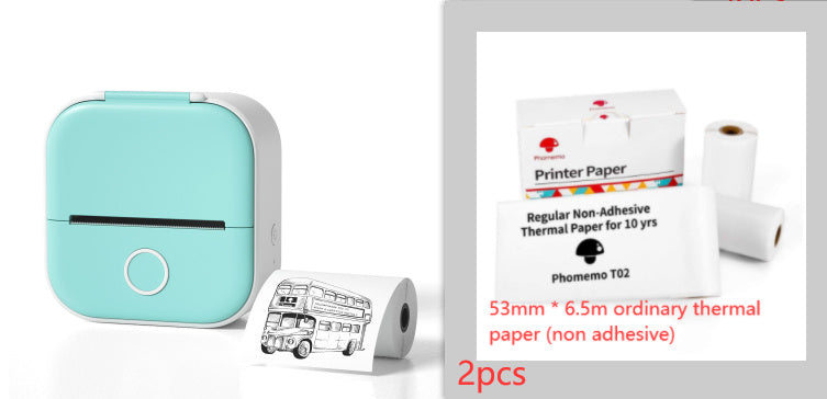 Mini Bluetooth Thermal Label Printer – Portable Sticker & Photo Printer for Home or Office