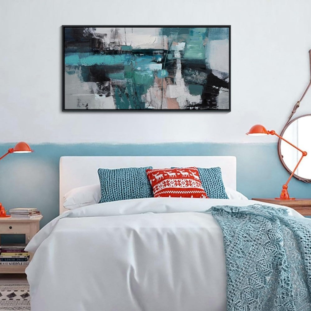 Bright Wall Art Picture Handmade Oil Painting Abstract Texture Canvas Poster Large Mural Decor Living Room Bedroom Porch Hotel